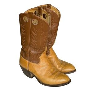 Vintage Biltrite Men's Neoprene Embroidered Custom Designed Cowboy Boots Size 9